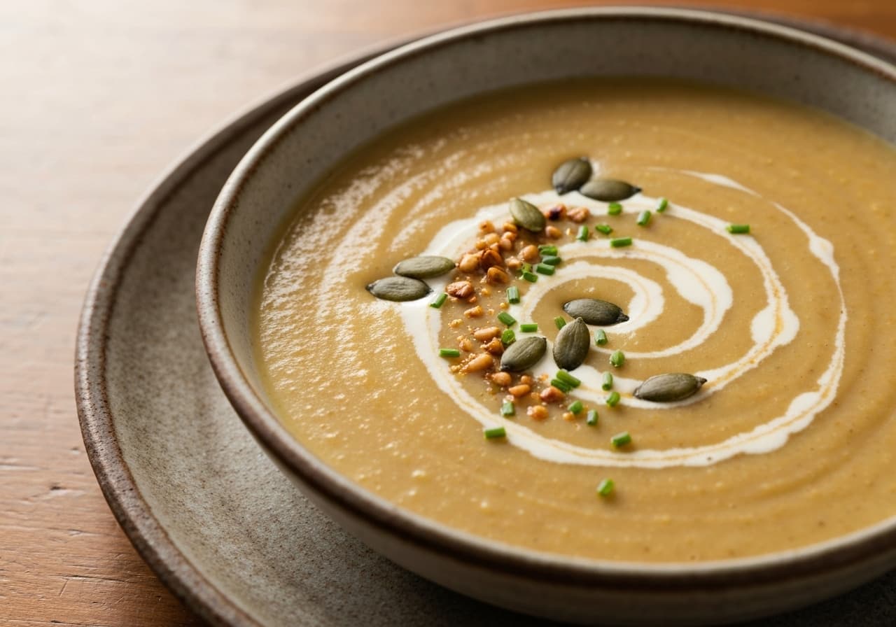 Parsnip and Orchard Apple Velouté with Ice Cider